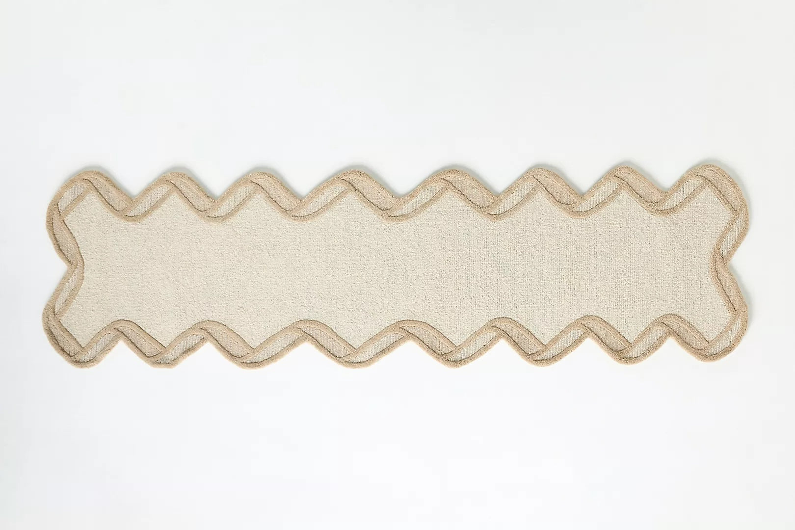 Hand Tufted Wool Scalloped Border | All Sizes Available - Hand Tufted Wool Rug