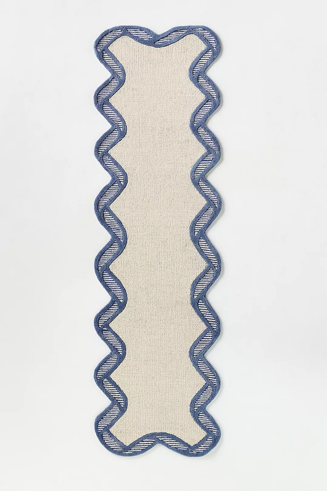 Hand Tufted Wool Scalloped Border | All Sizes Available - Hand Tufted Wool Rug