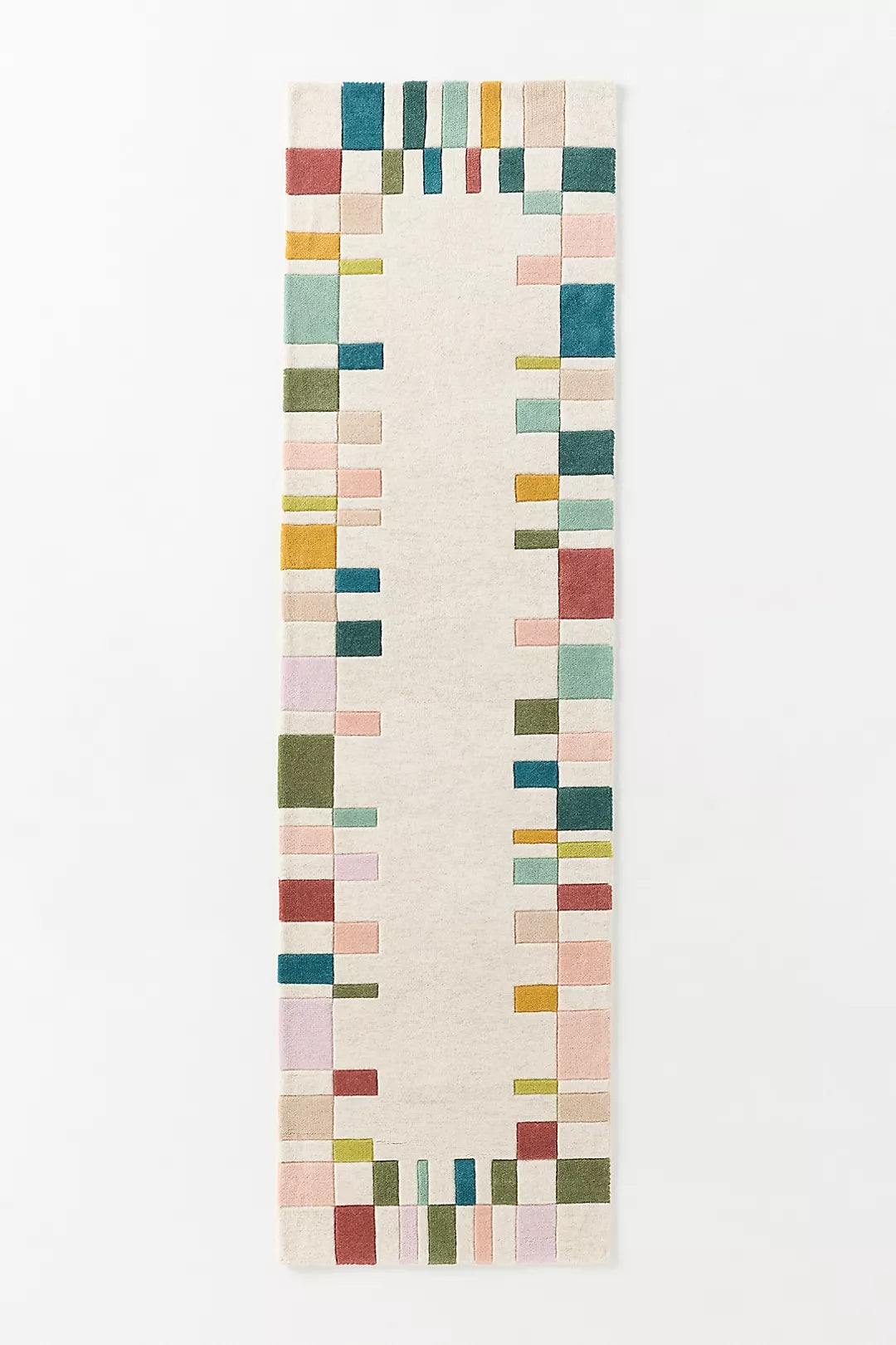 Hand Tufted Wool Geometric Border | All Sizes Available - Hand Tufted Wool Rug