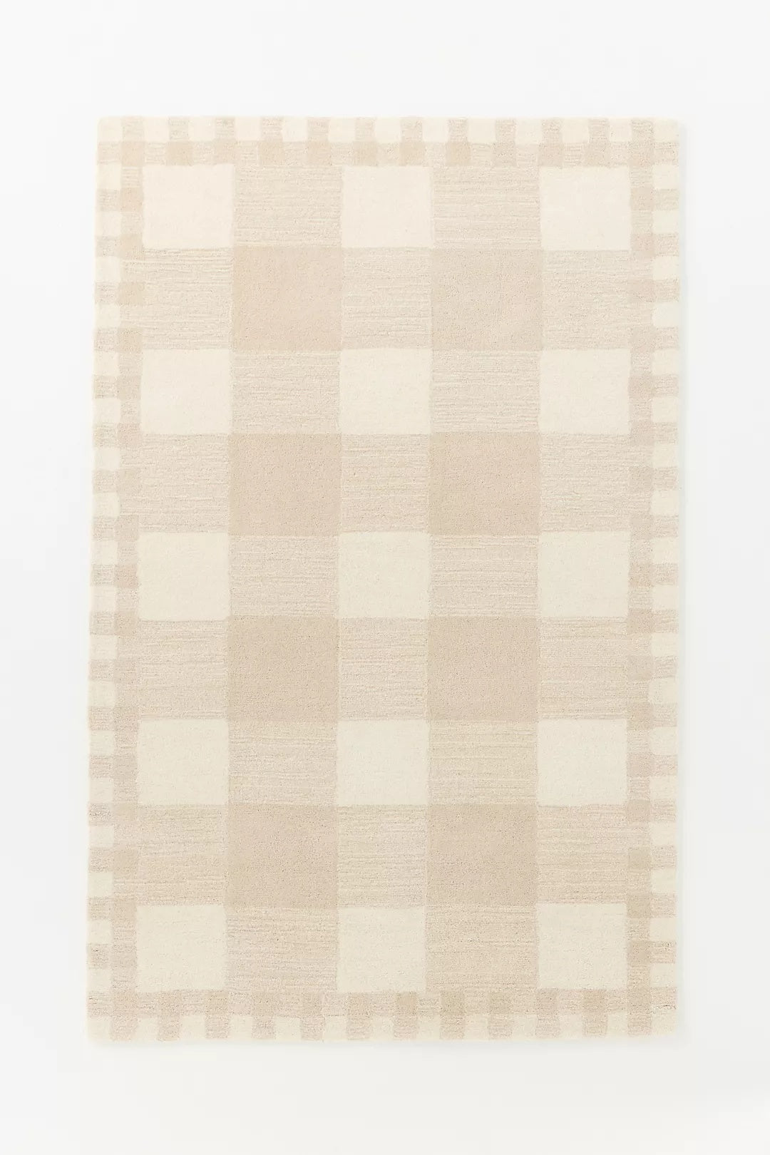 Hand Tufted Wool Ginham | All Sizes Available - Hand Tufted Wool Rug