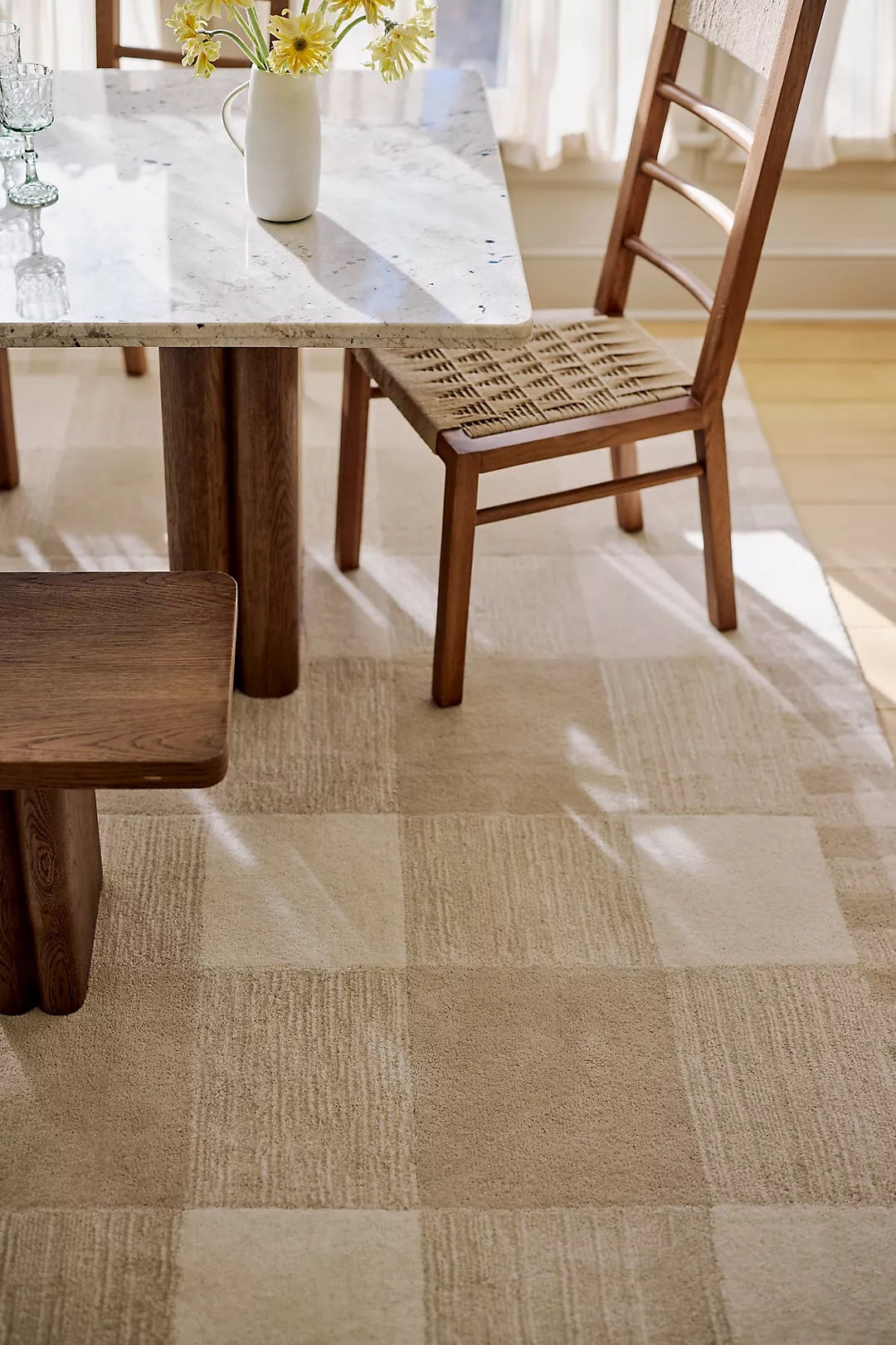 Hand Tufted Wool Ginham | All Sizes Available - Hand Tufted Wool Rug