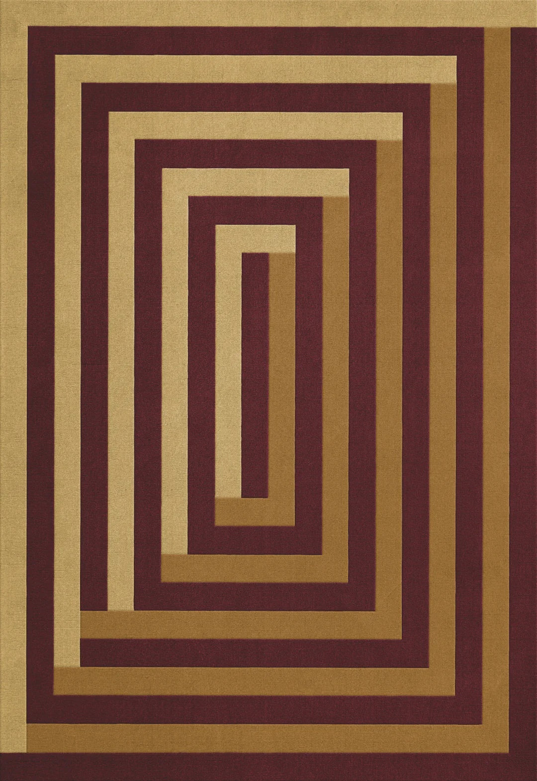 Hand Tufted Wool Layered Teklen Labyrinth | All Sizes Available - Hand Tufted Wool Rug