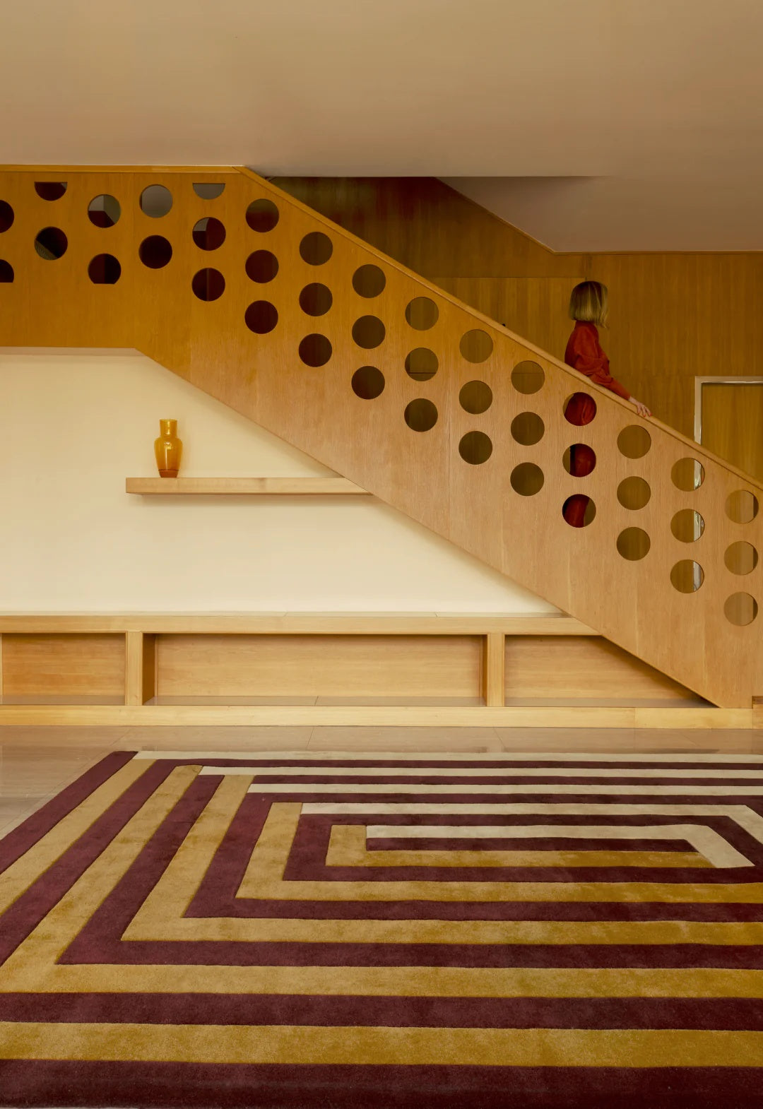Hand Tufted Wool Layered Teklen Labyrinth | All Sizes Available - Hand Tufted Wool Rug