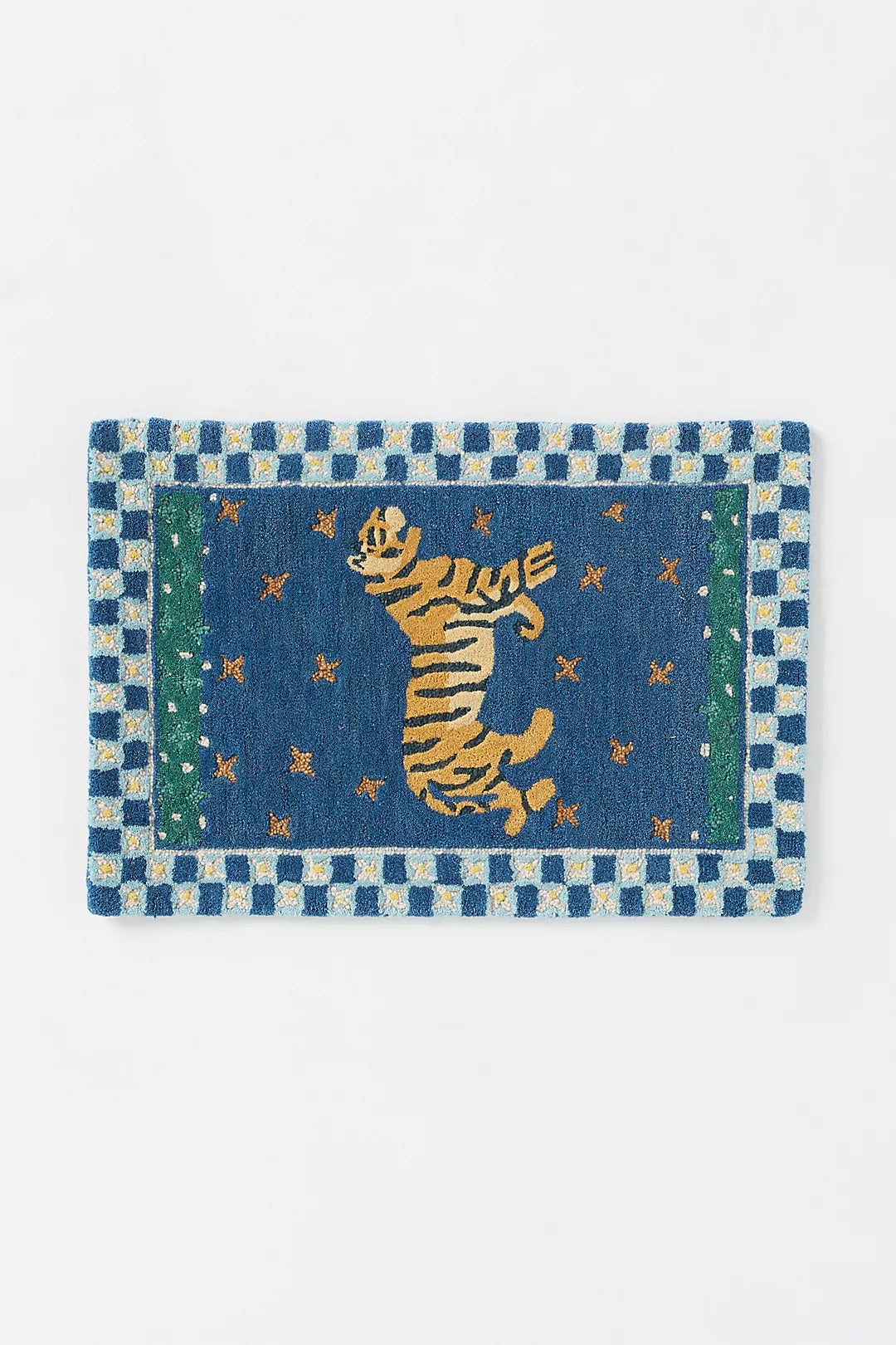 Hand Tufted Wool Anthro Tiger | All Sizes Available - Hand Tufted Wool Rug