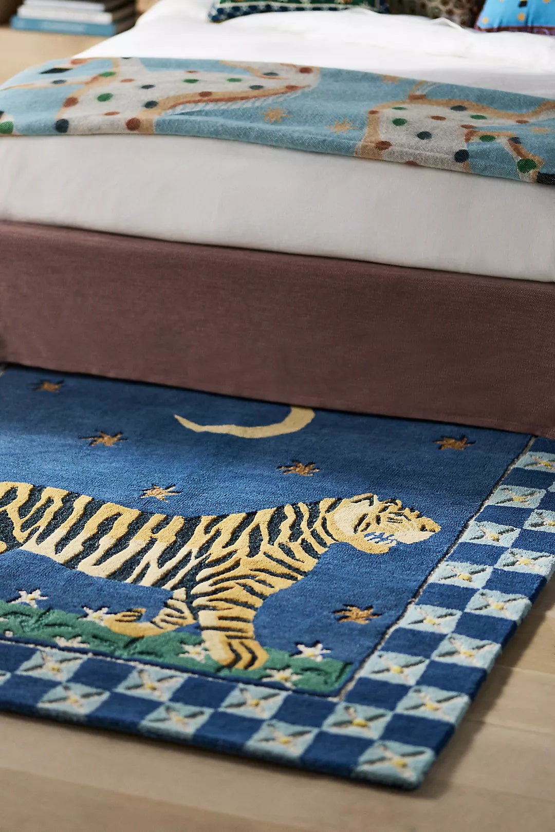 Hand Tufted Wool Anthro Tiger | All Sizes Available - Hand Tufted Wool Rug