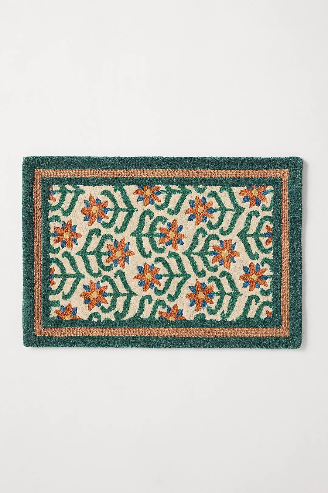 Hand Tufted Wool Anthro Printed Good Floral | All Sizes Available - Hand Tufted Wool Rug