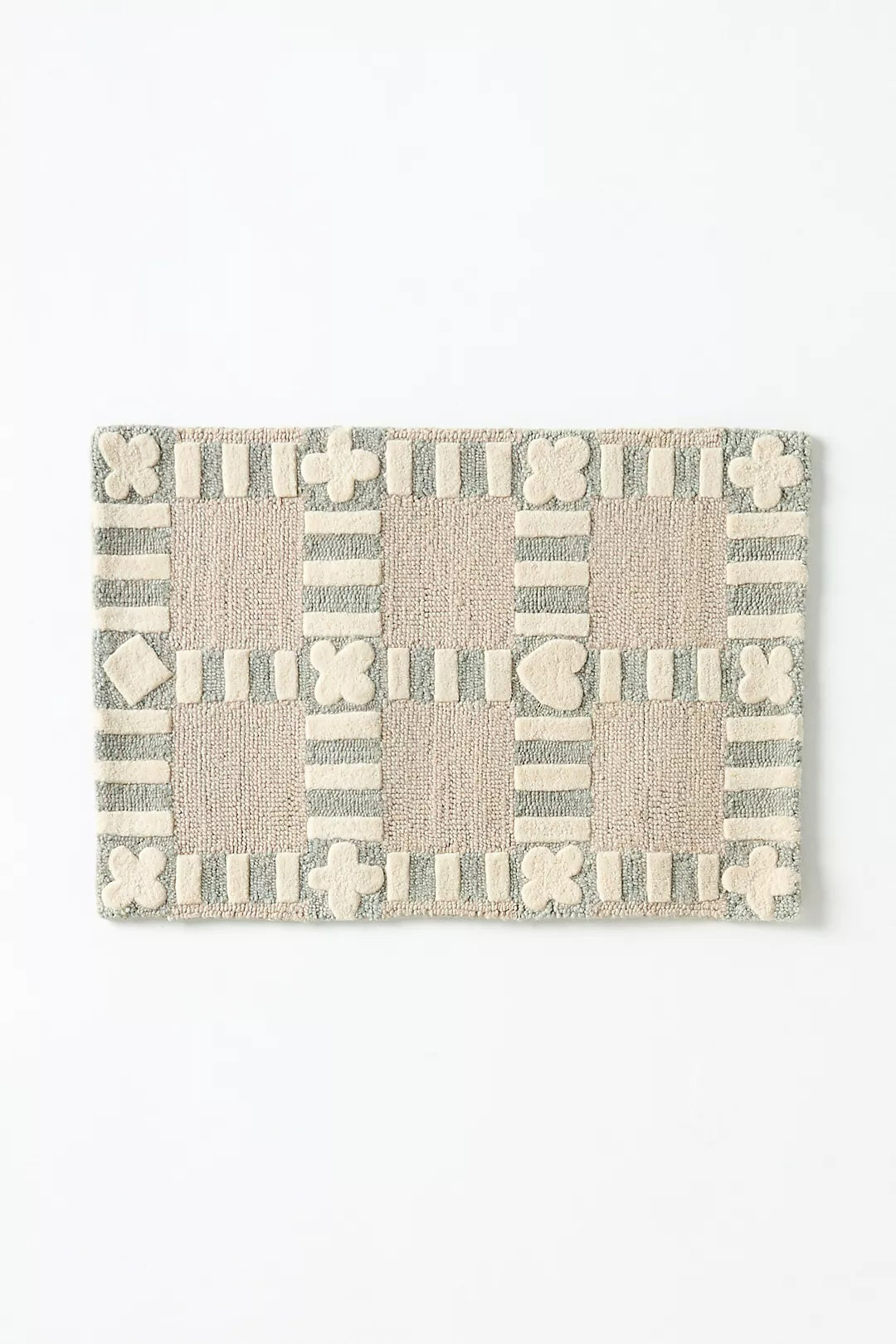 Hand Tufted Wool Anthro Icon Checkerboard | All Sizes Available - Hand Tufted Wool Rug