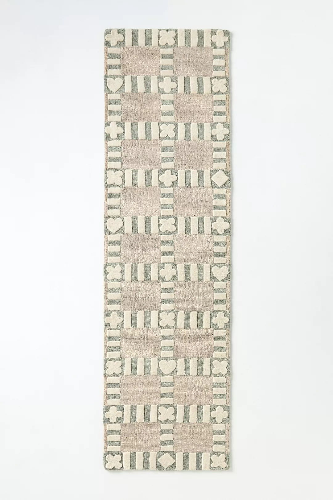 Hand Tufted Wool Anthro Icon Checkerboard | All Sizes Available - Hand Tufted Wool Rug