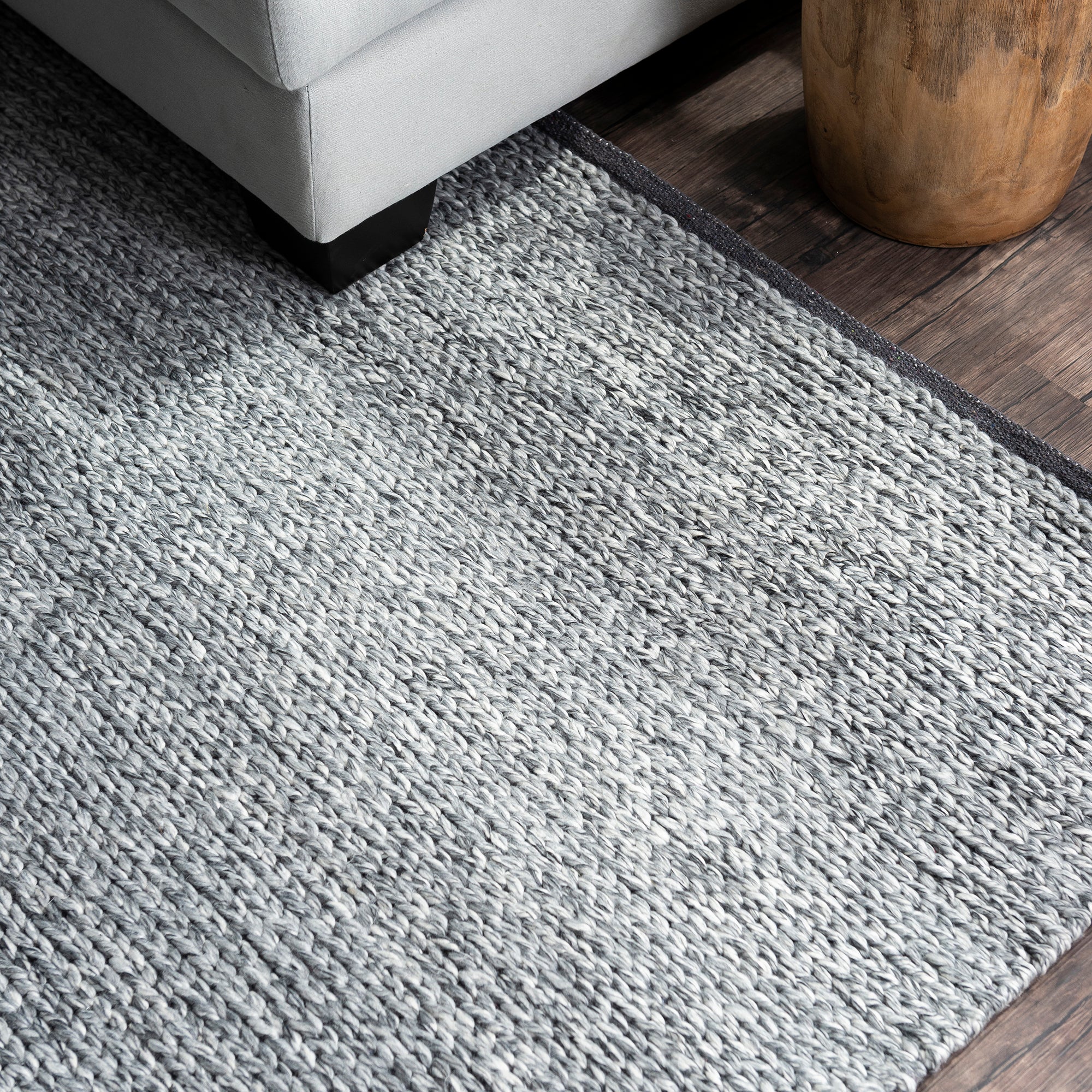 Modern Geometric Hand Woven Wool Rug