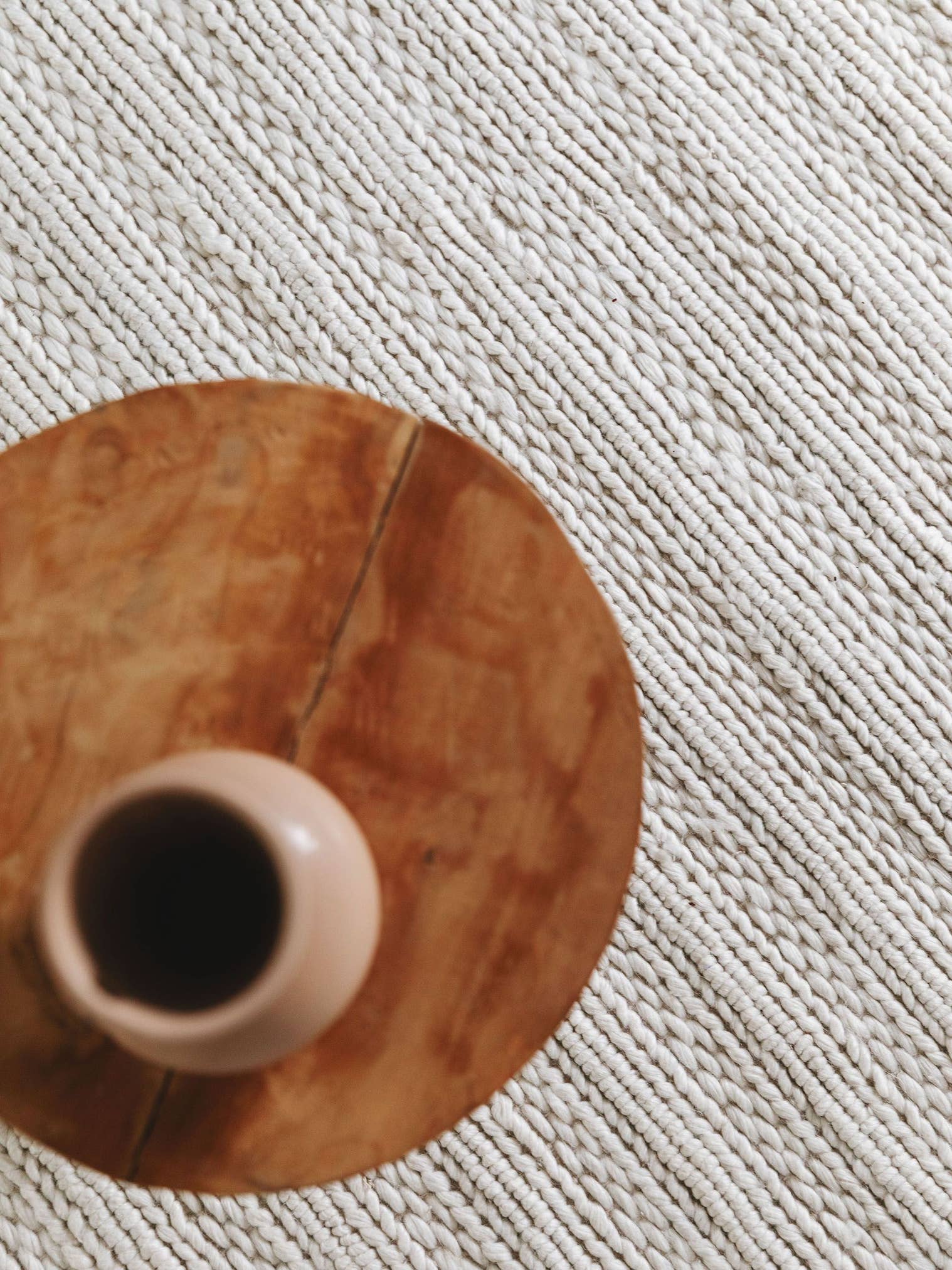 Modern geometric hand woven wool rug handmade in India with contemporary pattern custom sizes available