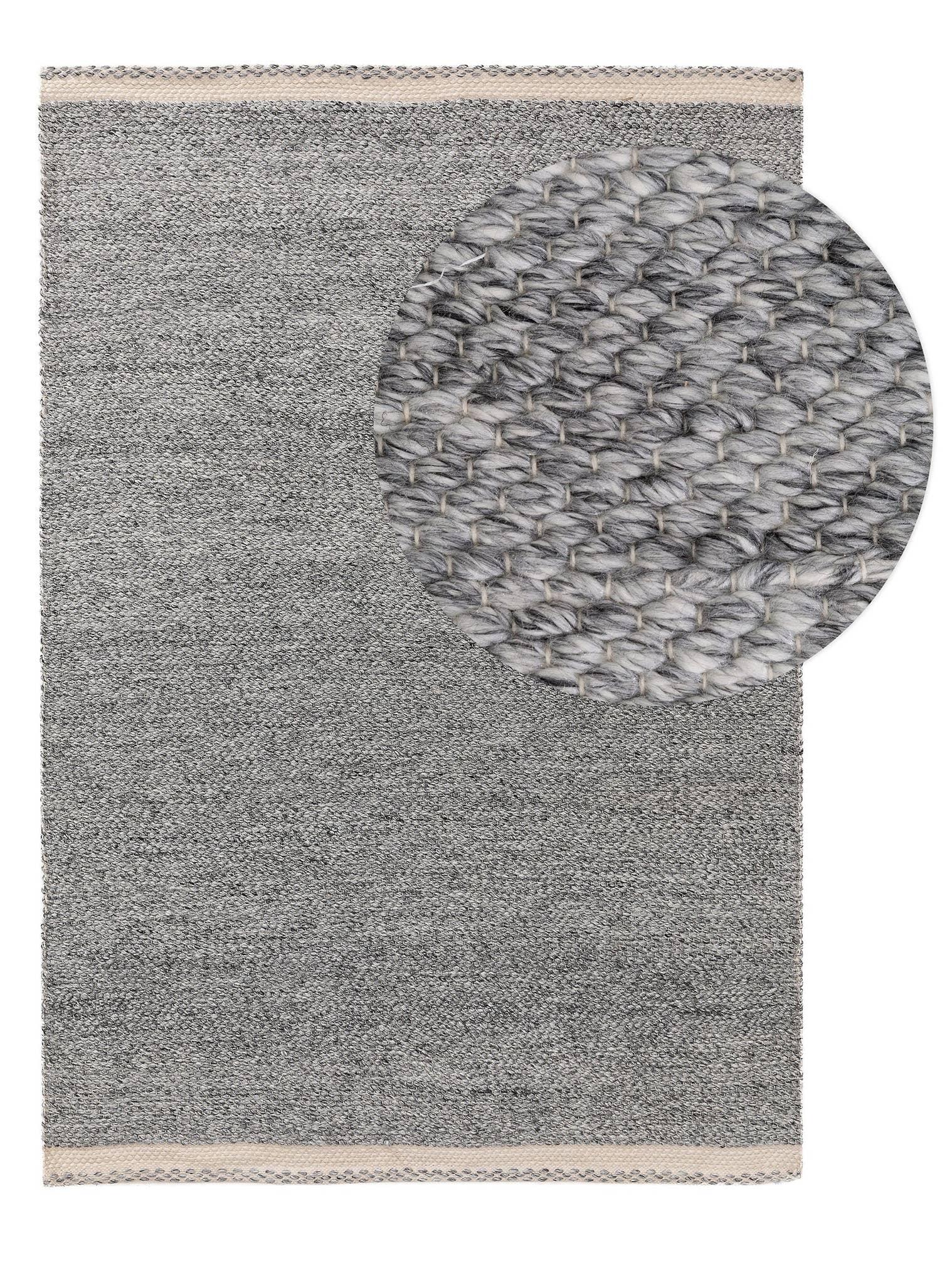 Modern Geometric Hand Woven Wool Rug