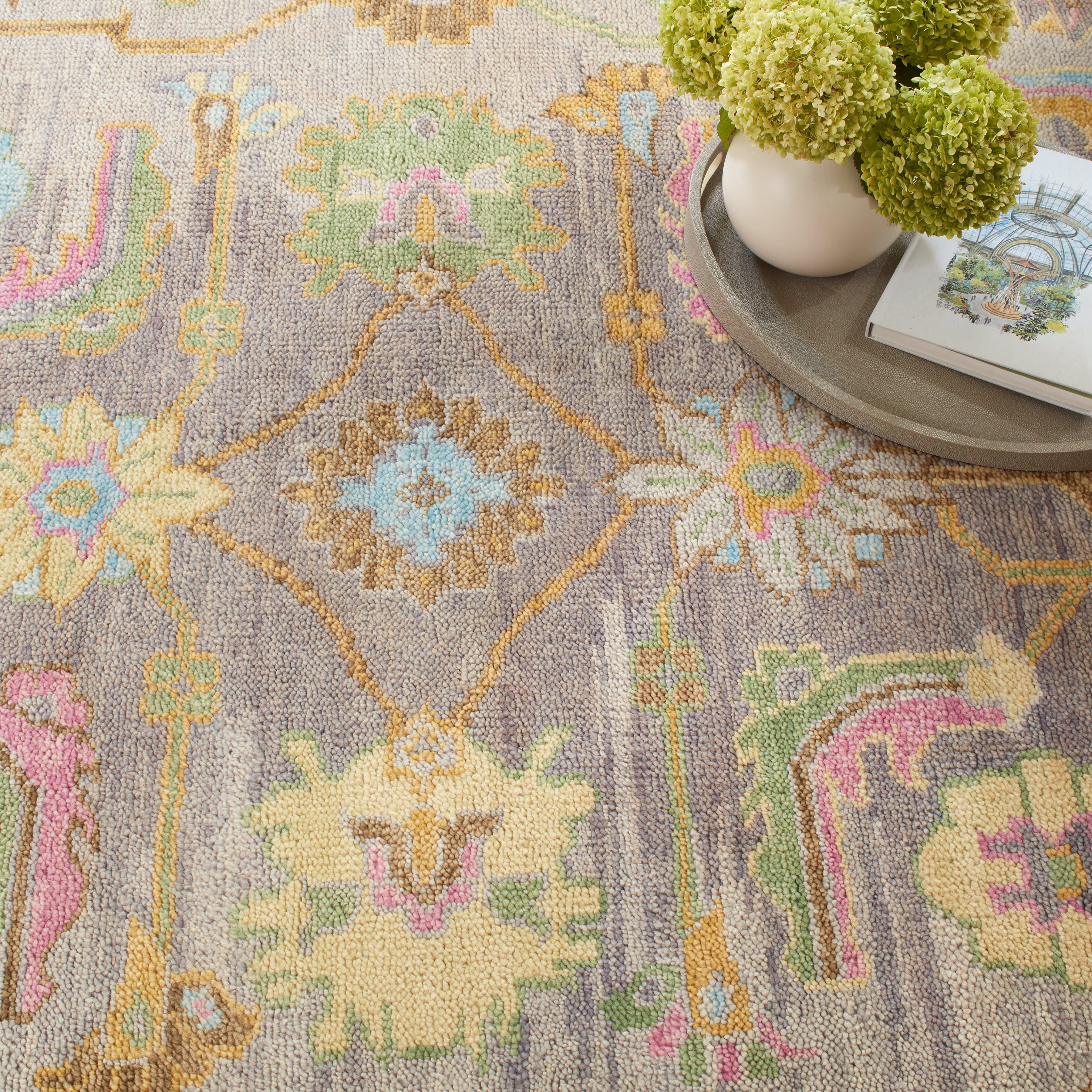 Hand Knotted Wool Iris Multi Rug – Handmade Area Rug | Custom Sizes 5x8, 8x10, 9x12 | Free US Shipping