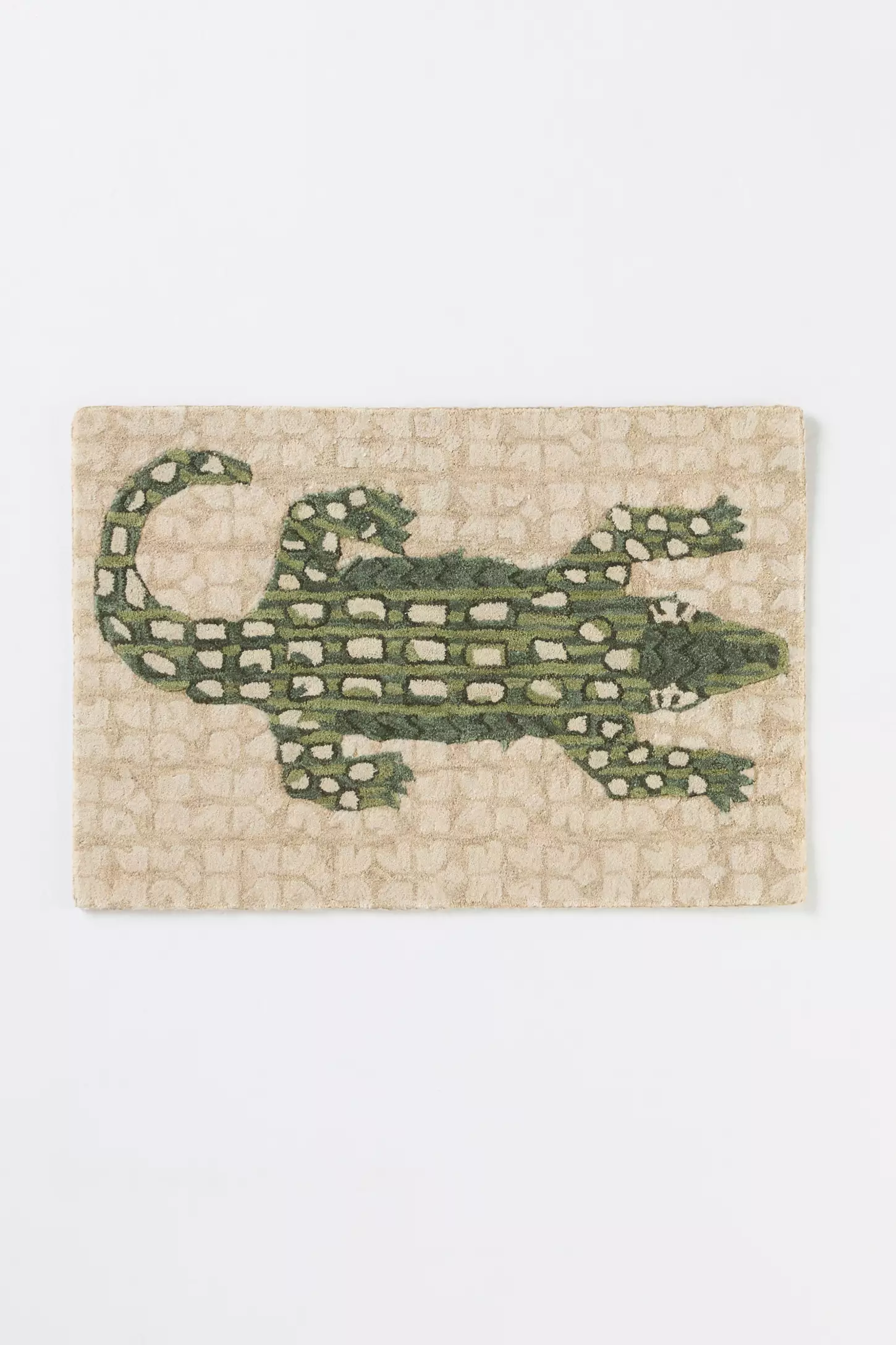 Hand Tufted Alligator Wool Rug – Unique Animal Area Rug | Custom Sizes Available
