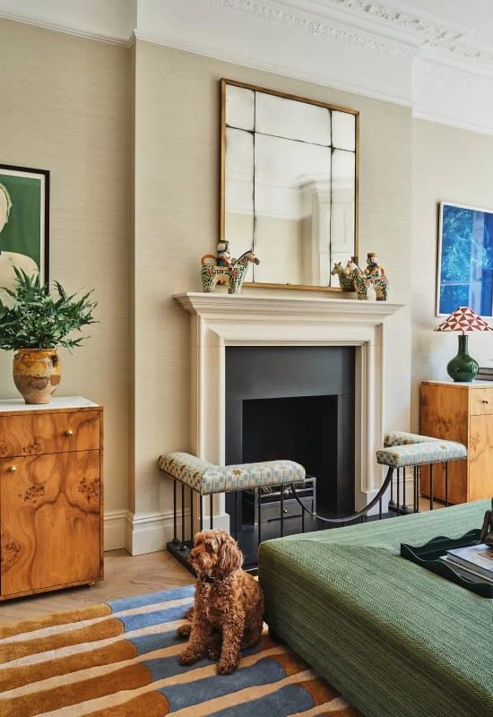 Hand Tufted Woollen Alice Crawley Bamboo Forest Wool Rose - Hand Tufted Wool Rug