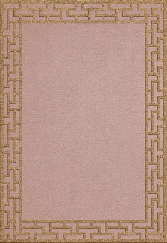 Hand Tufted Woollen Alice Crawley Indochine Wool Mellow Rose - Hand Tufted Wool Rug