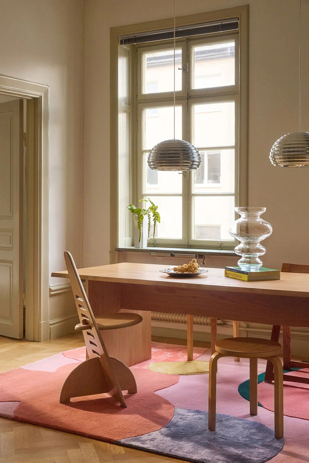 Hand Tufted Woollen Poppy Party Wool Flower Field - Hand Tufted Wool Rug