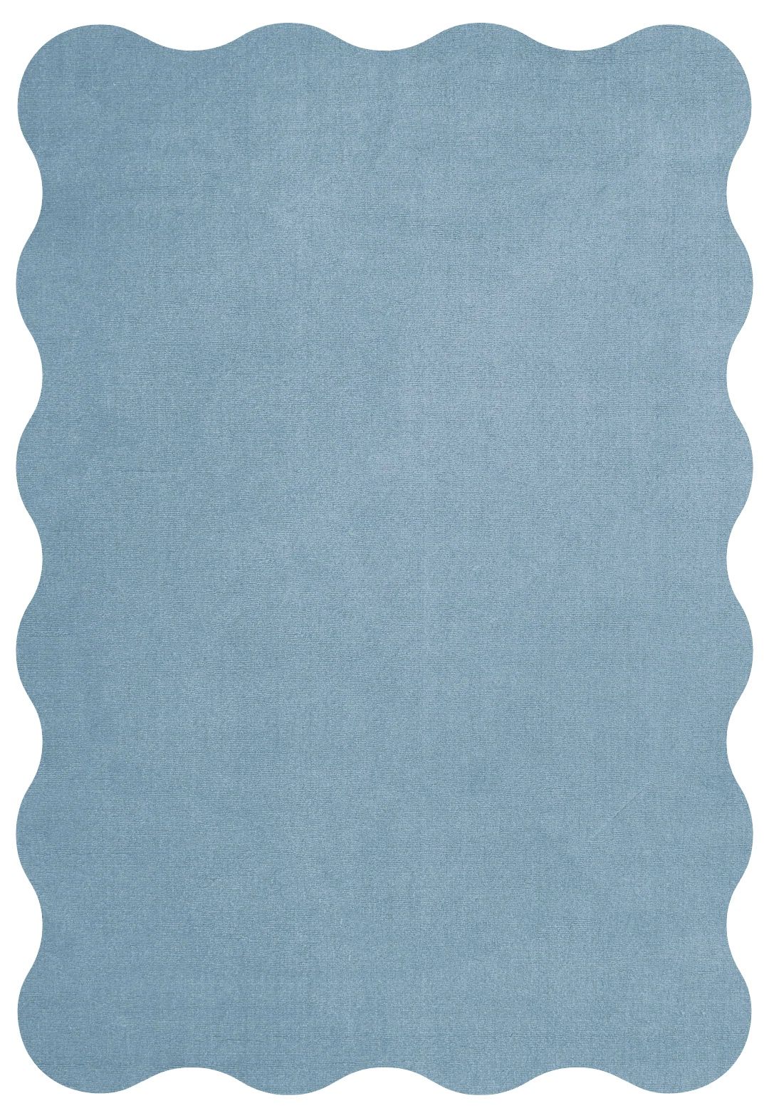 Elegants Hand Tufted Woollen Scallop Watermelon Pink - Hand Tufted Wool Rug