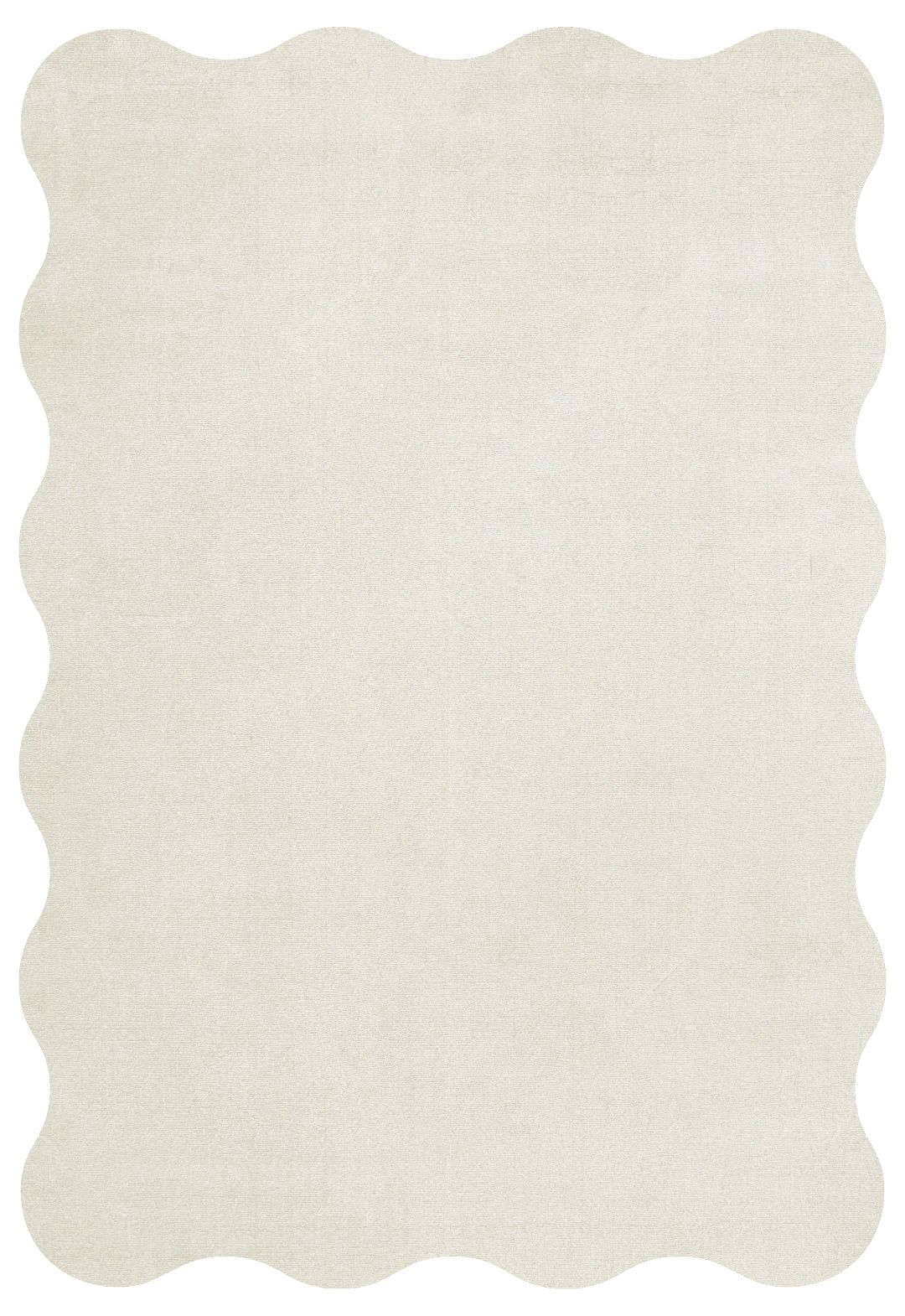 Elegants Hand Tufted Woollen Scallop Watermelon Pink - Hand Tufted Wool Rug