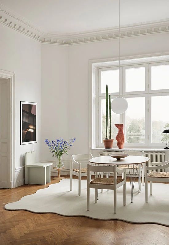 Elegants Hand Tufted Woollen Scallop Watermelon Pink - Hand Tufted Wool Rug