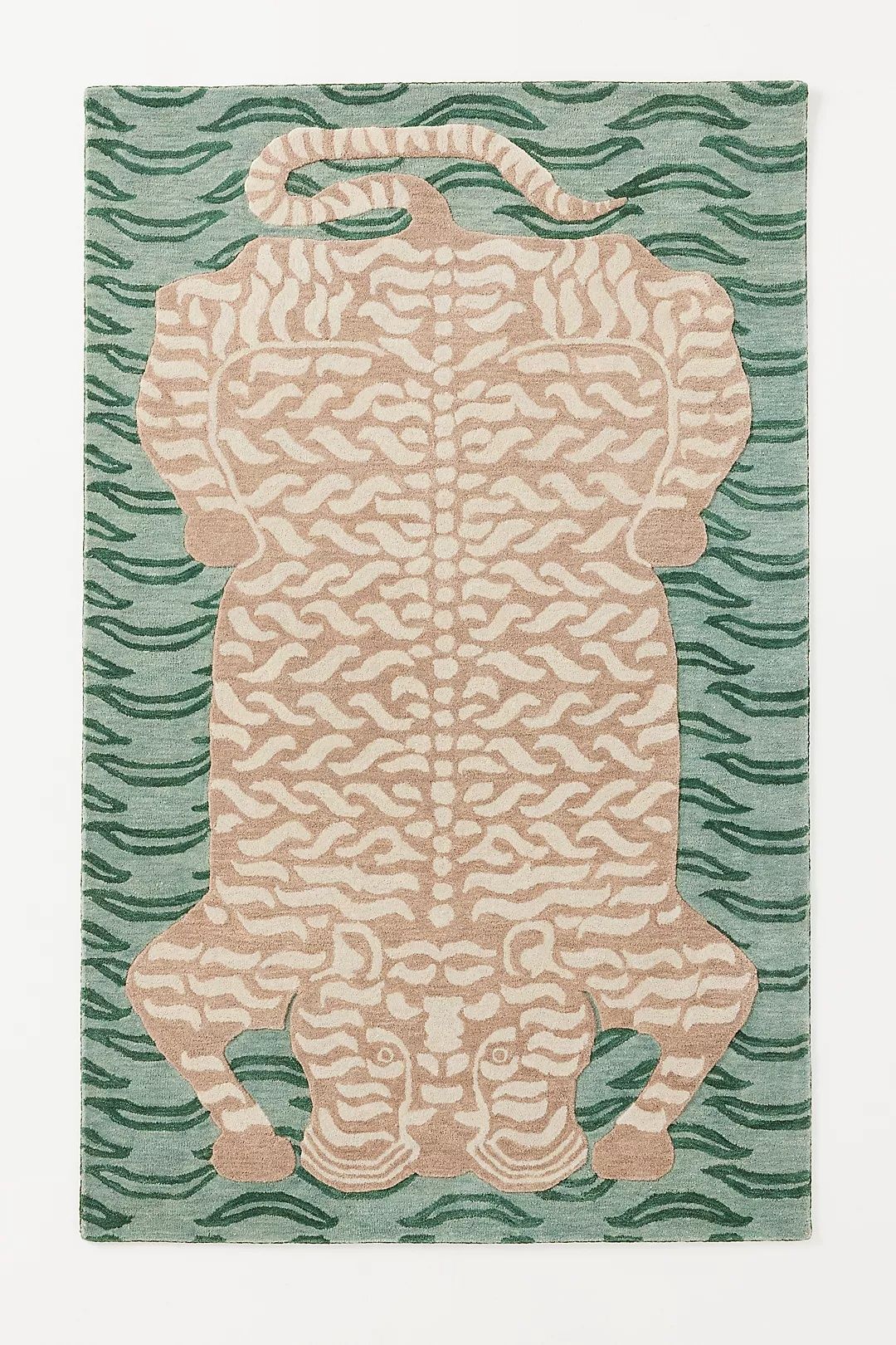 Elegants Hand Tufted Woollen Tiger - Hand Tufted Wool Rug
