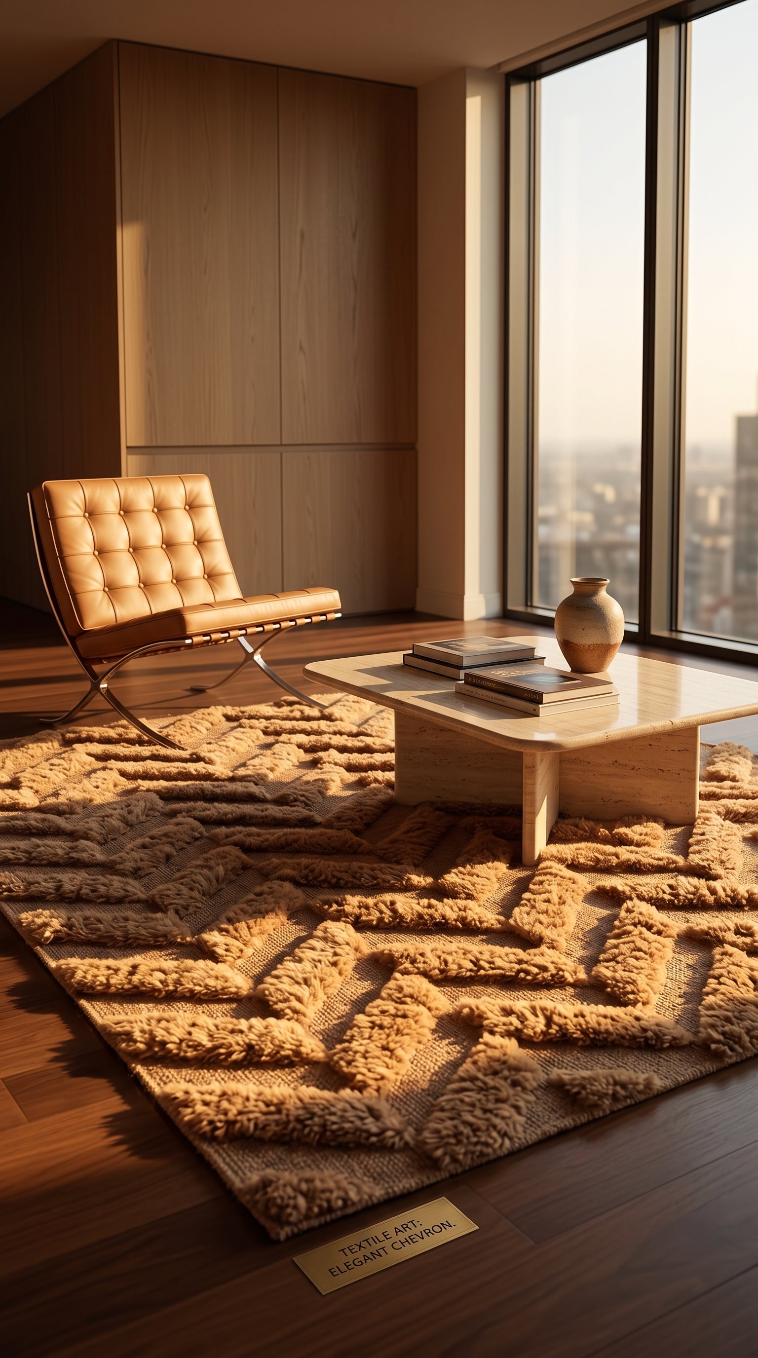 Textured Herringbone Wool Rug - Custom Size | Fabric & Fiber Finds
